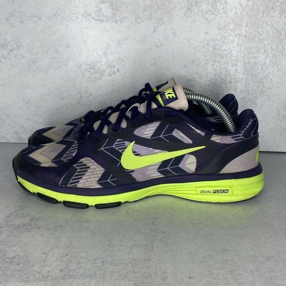 Nike Women's Dual Fusion TR 2 Print Black Green Training Shoe Size 6.5 L… - Picture 1 of 9